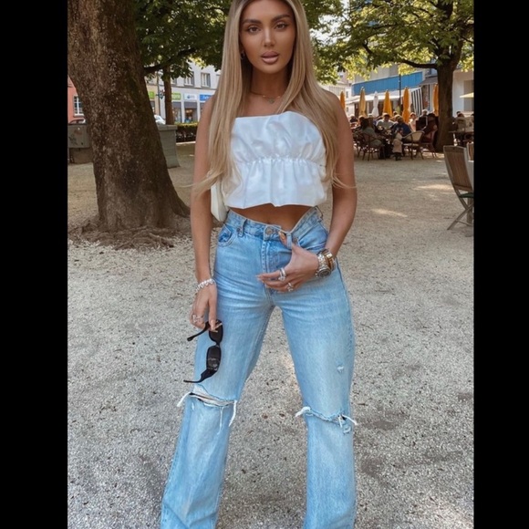 Zara Light Blue Denim Jeans - Picture 7 of 11